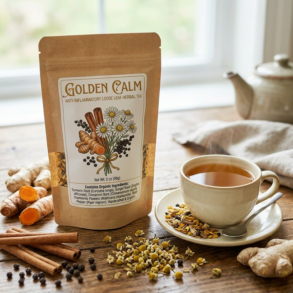 Golden Calm — Anti-Inflammatory Herbal Tea